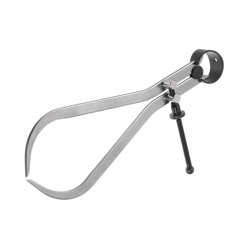 Kozelo Spring Joint Caliper - [6 Inch] Carbon Steel Adjustable Spring Outside Caliper with Solid Nut for Metalworking Drawing Use, Silver Tone - Image 2